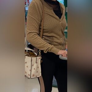 Cardigan Sweater/satin blouses